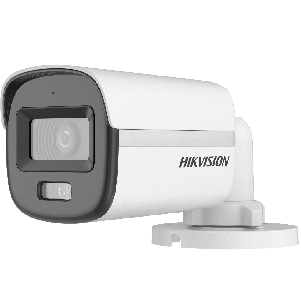 Hikvision DS-2CE10DF0T-LPFS Cámara Bullet ColorVu TurboHD 2MP Luz Blanca Micrófono
