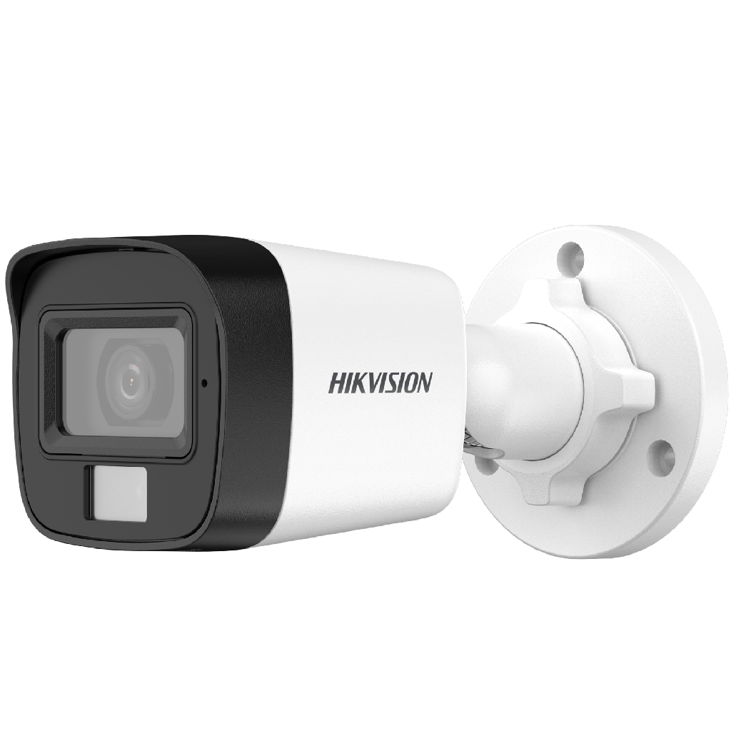 [DS-2CE16D0T-LPFS] Hikvision DS-2CE16D0T-LPFS Cámara Bullet TurboHD 2MP Micrófono Luz blanca