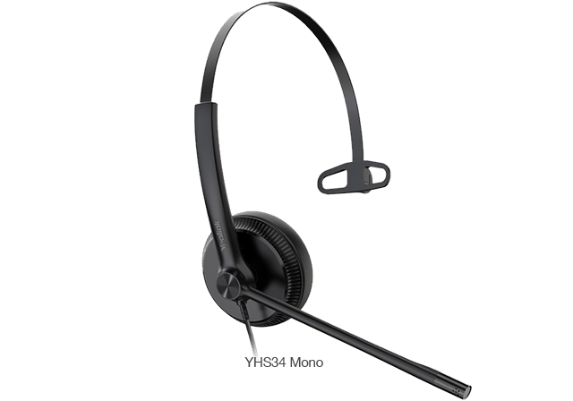 Yealink YHS34 Mono for 3rd Party Auriculares con cable con puerto QD a RJ