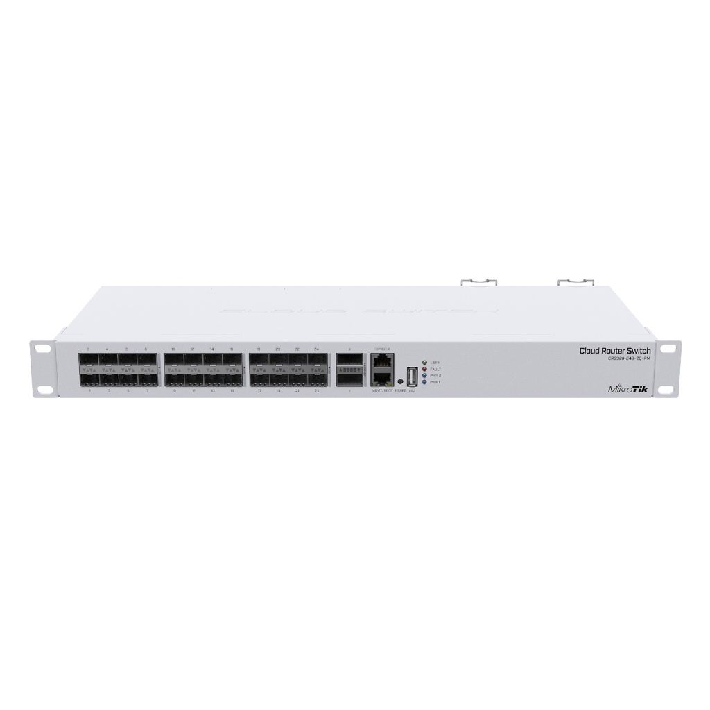 [CRS326-24S+2Q+RM] MikroTik CRS326-24S+2Q+RM Switch 24 SFP+ 10G + 2 QSFP+ 40G