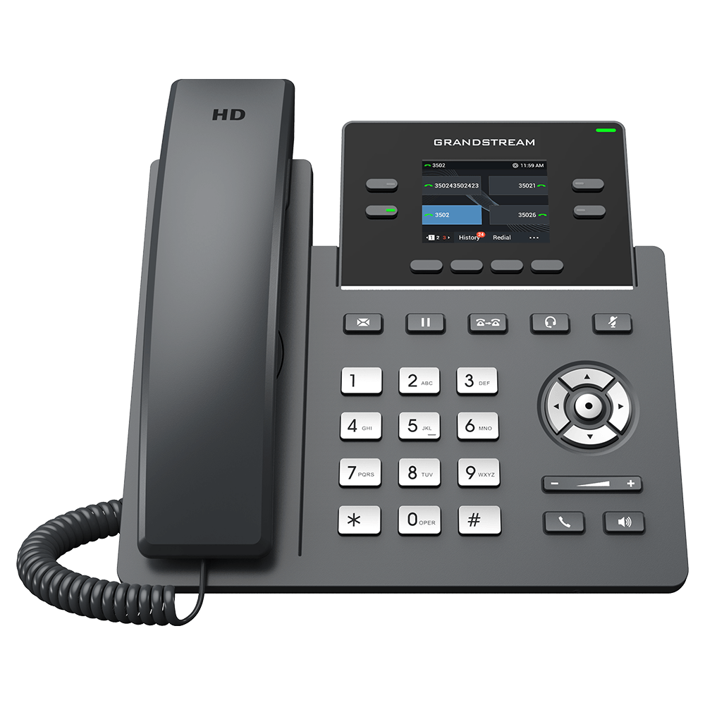 Grandstream GRP2612W Teléfono IP Profesional 4 Líneas 4 Cuentas SIP WiFi Dual Band PoE