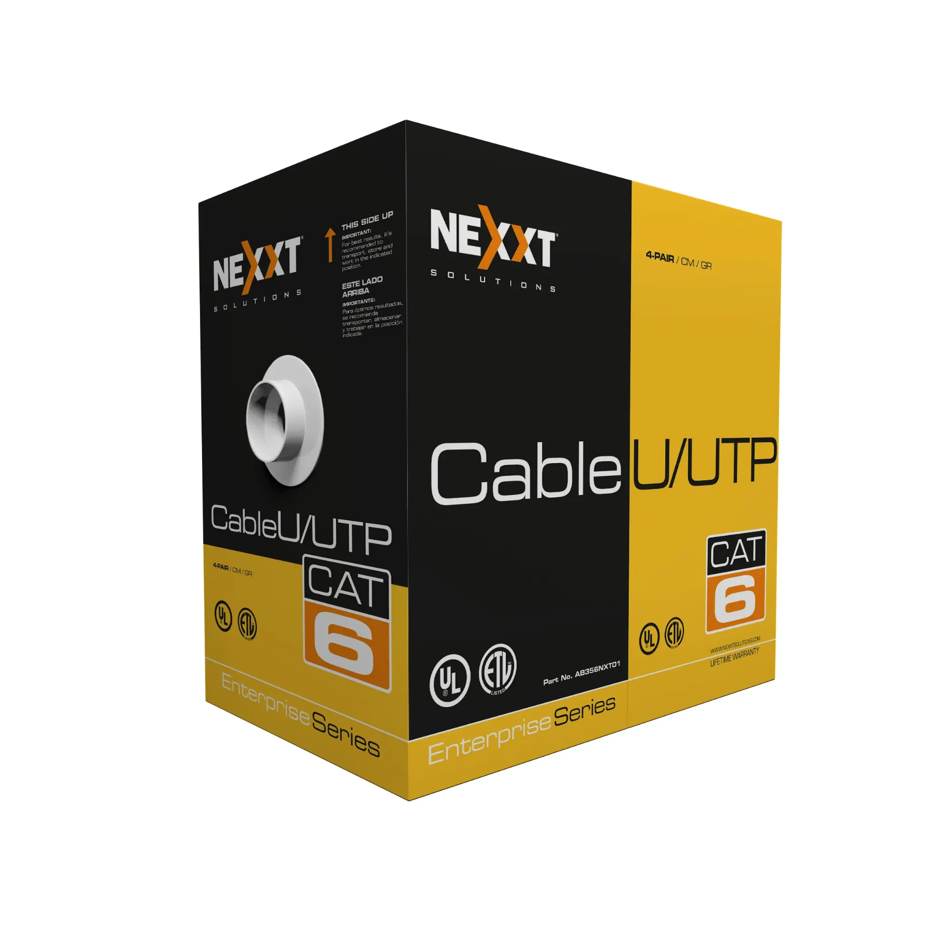[AB356NXT02] Nexxt AB356NXT02 Cable U/UTP Cat6 interior caja 305 m Azul