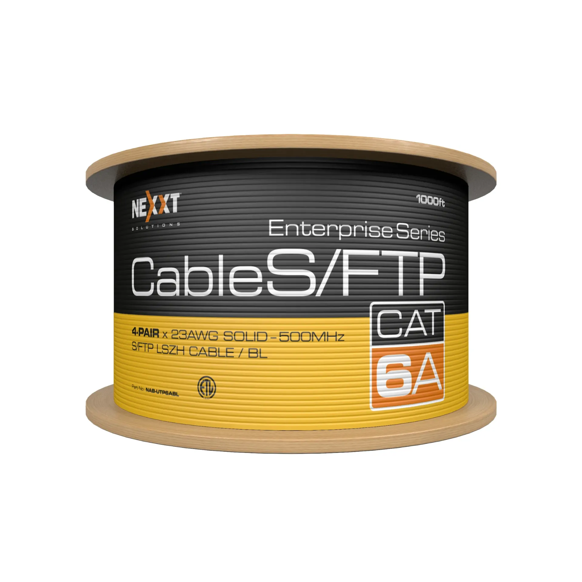 Nexxt AB357NXT02 Cable U/UTP Cat6A interior caja 305 m Azul