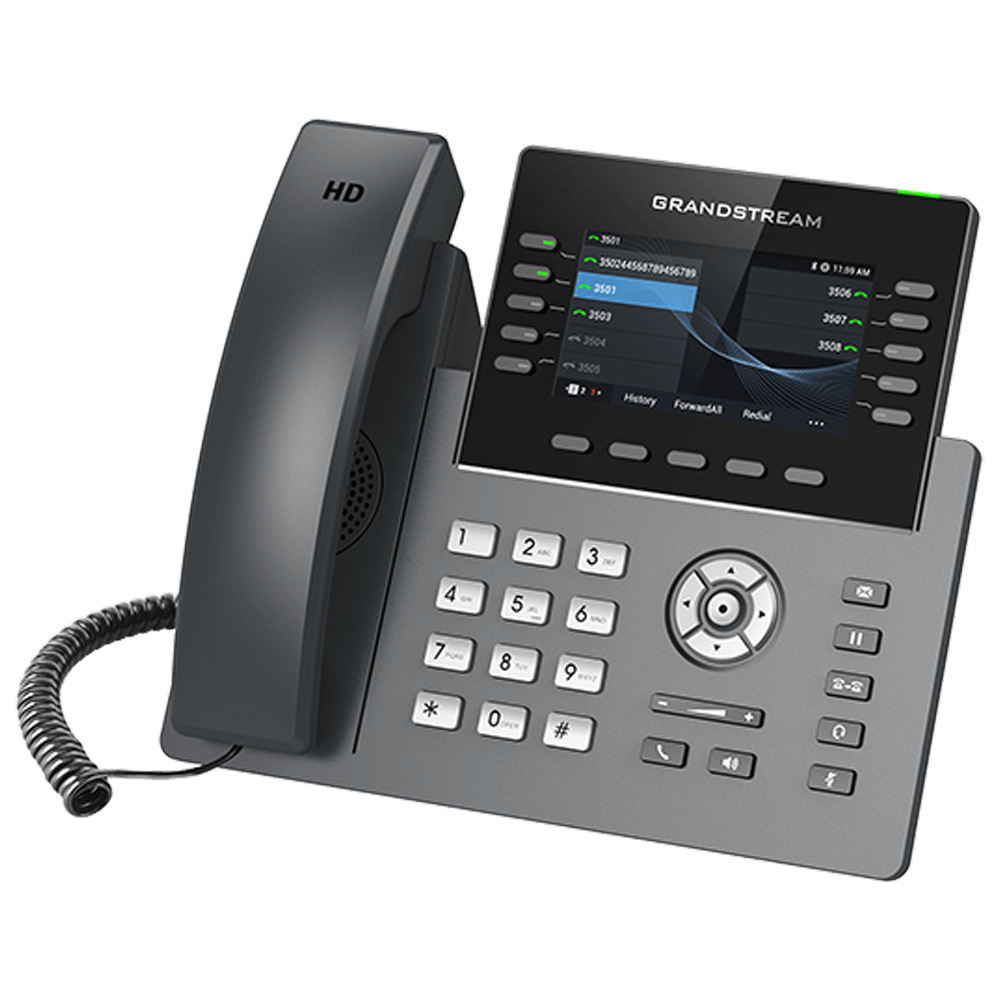 Grandstream GRP2615 Teléfono IP Profesional 10 Líneas 5 Cuentas SIP WiFi Dual Band Gigabit PoE