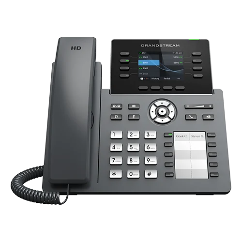 Grandstream GRP2634 Teléfono IP Profesional 8 Líneas 4 Cuentas SIP WiFi Bluetooth Gigabit PoE