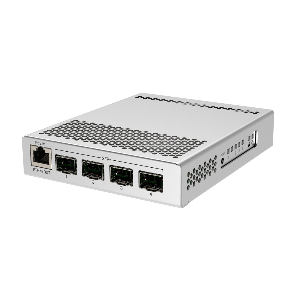 [CRS305-1G-4S+IN] MikroTik CRS305-1G-4S+IN Switch 4 puertos SFP+ 10G + Gigabit Ethernet