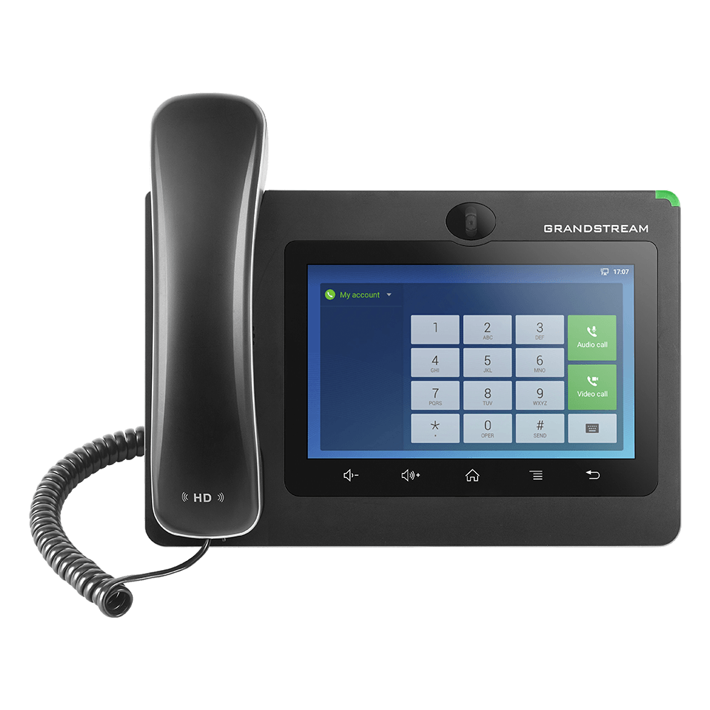 Grandstream GXV3370 Teléfono IP Video Android 16 Líneas 16 Cuentas SIP Pantalla Táctil 7" WiFi Bluetooth PoE+