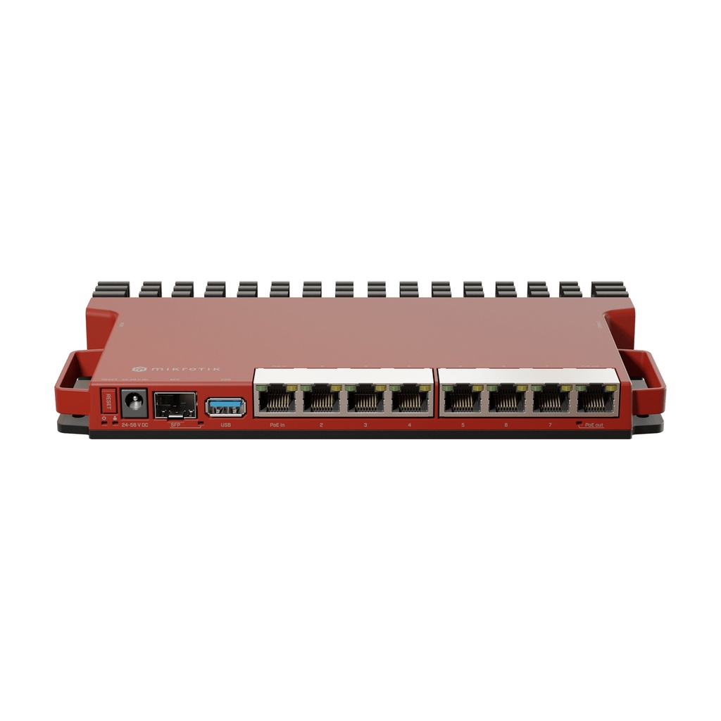 [L009UIGS-RM] MikroTik L009UiGS-RM Router 8 puertos Gigabit + SFP 2.5G Rack