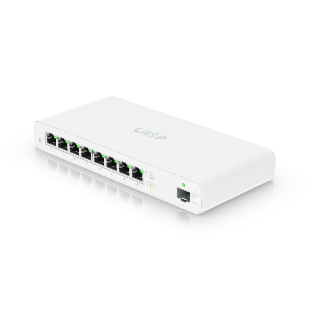 [UISP-R] Ubiquiti UISP-R Router Gigabit PoE para aplicaciones MicroPoP de 8 puertos