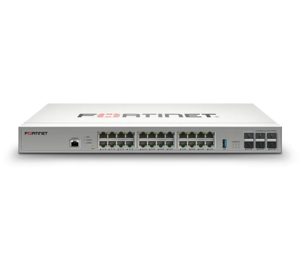 Fortinet FS-124G-FPOE Switch FortiSwitch 124G-FPOE administrable Multi-Gigabit PoE++