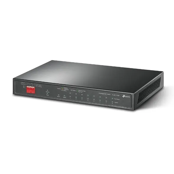[TL-SG1210MP] TP-Link TL-SG1210MP Switch Gigabit 8 puertos PoE+ con 2 uplinks Gigabit