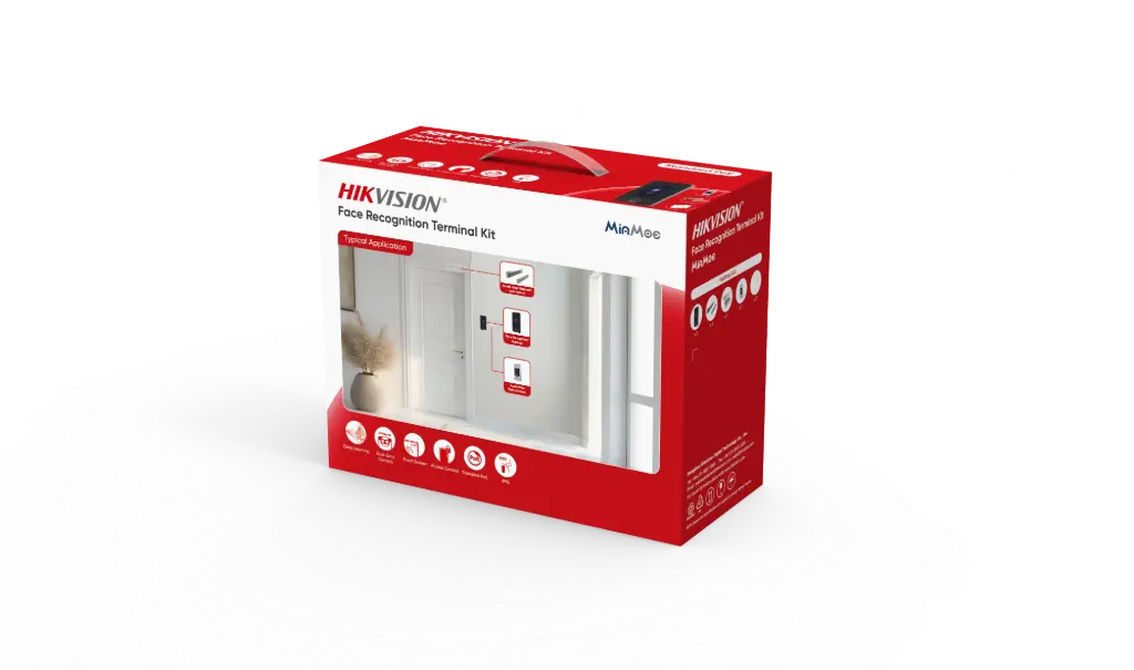 Hikvision DS-KAS342(O-STD) Kit control de acceso facial con terminal y accesorios