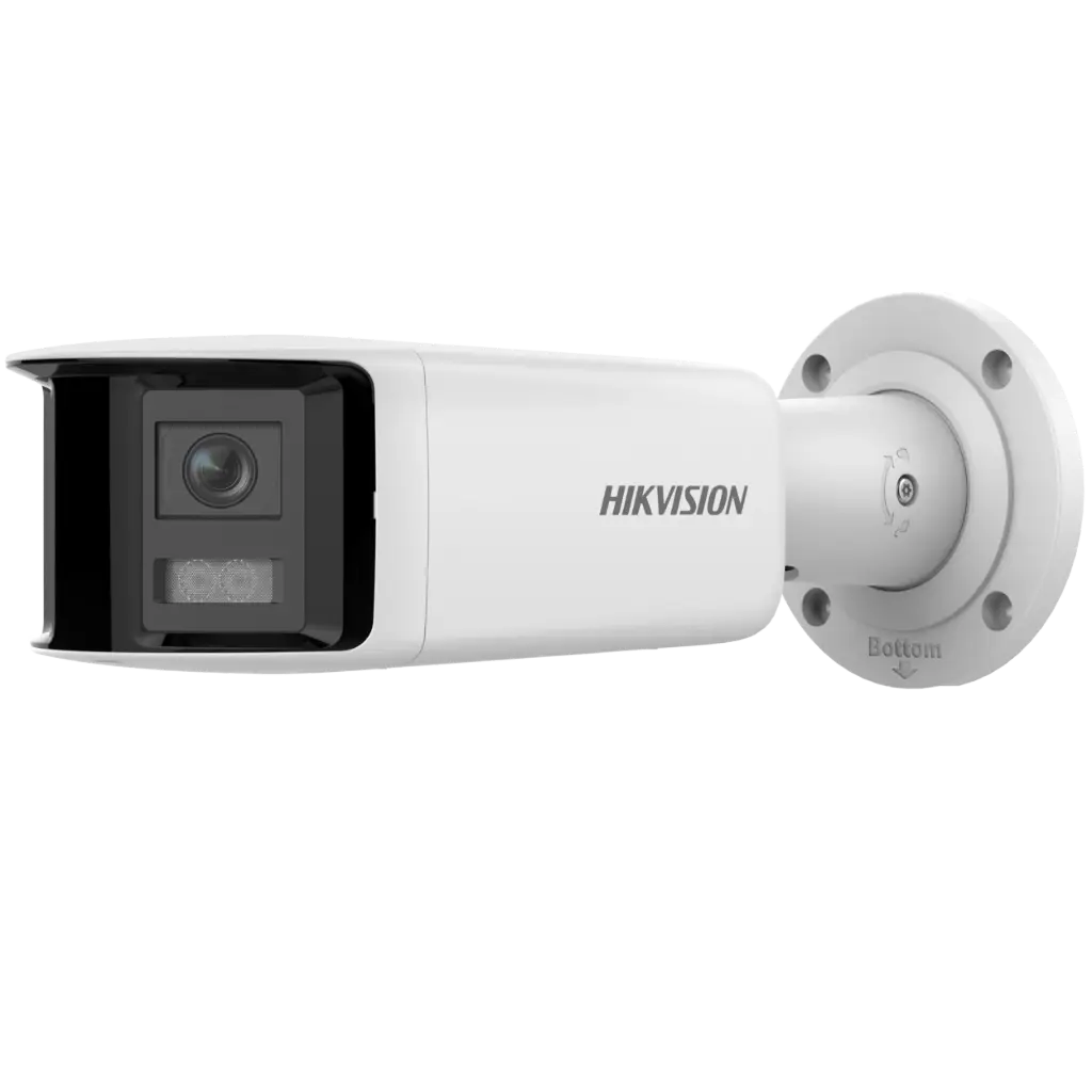 [DS-2CD2T67G2P-LSU/SL] Hikvision DS-2CD2T67G2P-LSU/SL Cámara IP panorámica 6MP AcuSense con luz híbrida