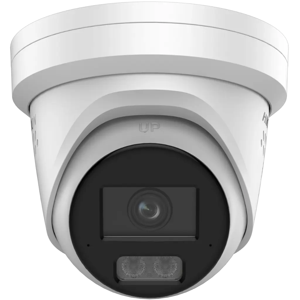 Hikvision DS-2CD2347G3-LIS2UY/SRB Cámara IP domo 4MP AcuSense con audio y luz híbrida