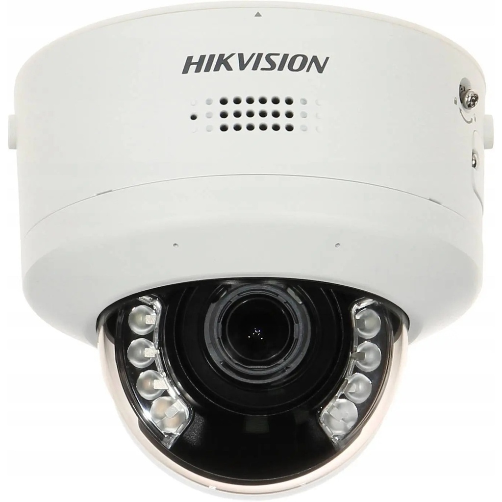 [DS-2CD2747G2H-LIPTRZS2USL] Hikvision DS-2CD2747G2H-LIPTRZS2U/SL Cámara IP domo 4MP varifocal motorizada AcuSense con audio y luz híbrida