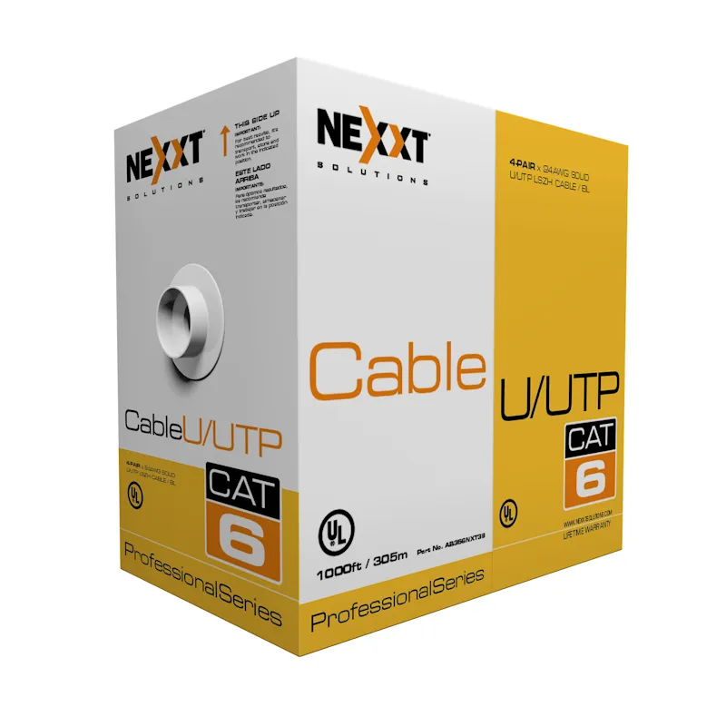 Nexxt AB356NXT39 Cable U/UTP Cat6 interior caja 305 m Azul