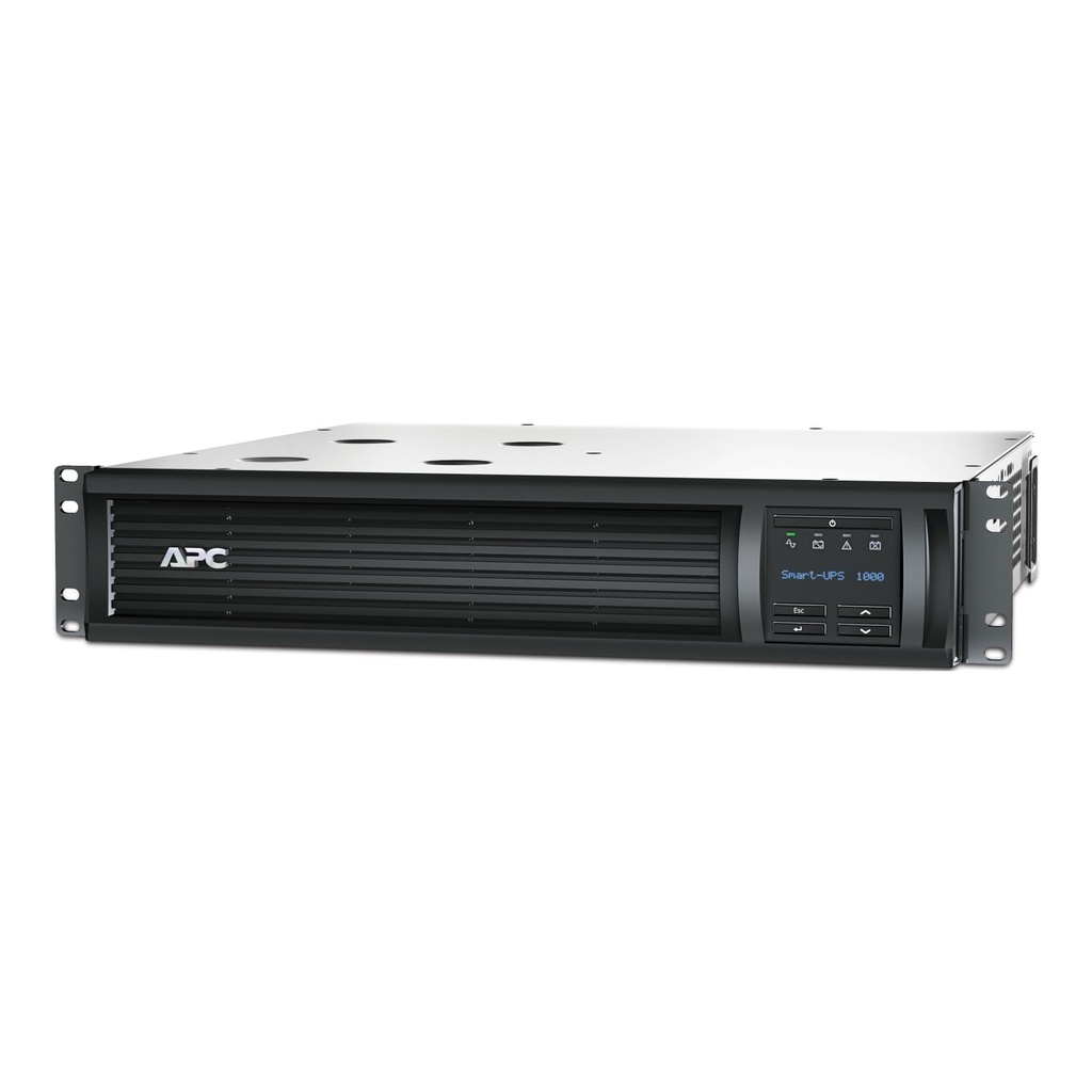 APC Smart-UPS línea interactiva, 1000 VA, montaje en rack 2U, 230 V, 4 salidas IEC C13, puerto SmartConnect + SmartSlot, AVR, LCD