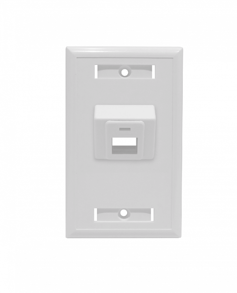 Linkmade Blanco Aangular 1X Faceplate 70x114mm Placa 1-Keystone