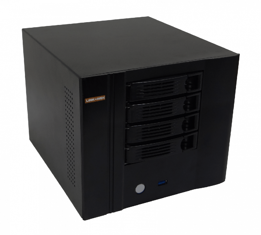 [RAG-N4] LINKMADE 4-HD-3.5-HOTSWAP 1-PCI 1-USB3 DESKTOP MINI-ITX REQ/FATX-1U